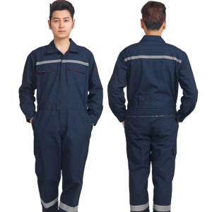 Labor Insurance Work Clothes Reflective Strip Long-sleeve Overalls Safety Suit Factory Worke Uniform Integrated Work Uniform Working Clothes For Men Worker Wear Suits