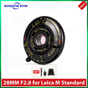 Brightin Star 28mm F2.8 Full Frame Large Aperture Fixed Focus Manual Focus Portrait Favored Camera Mirrorless Lens for Leica M Mount Camera