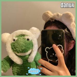 danux Girls Cute Plush Bear Rabbit Ears Headband Autumn Winter Head Hoop Cartoon Girls Kid Hairband Headdress Hair Accessories