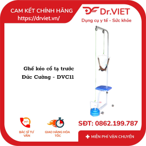 Ghế kéo cổ tạ trước - DVC11 - Đức Cường  tập VLTL cho người già người phục hồi sau chấn thương