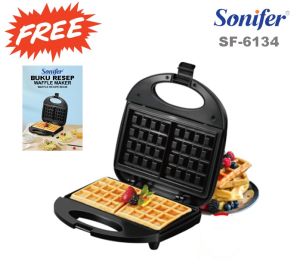 Sonifer Croffle Maker Waffle Maker Alat Pembuat Wafels Elektrik SF-6134 FREE BUKU RESEP