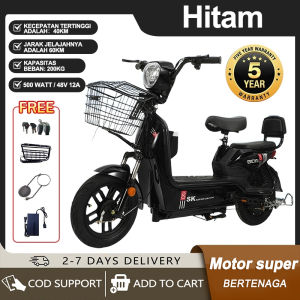 【Terbaru 2023】Sepeda Motor Listrik Sepeda Listrik 500 WATT