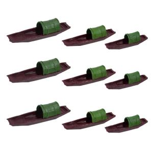 Landscape Artificial Canoes Boats Floating Fish Tanks Decorations for Aquariums Terrarium Shrimp Boats Ornaments