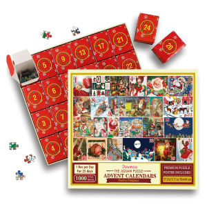 Yegbong Christmas Countdown Advent Calendar 2023 Kids And Adults Christmas Jigsaw Puzzles Gift 24 Days Countdown Calendars Countdown To Christmas Puzzle For Party Home Christmas Toys Gifts For Kid Adven