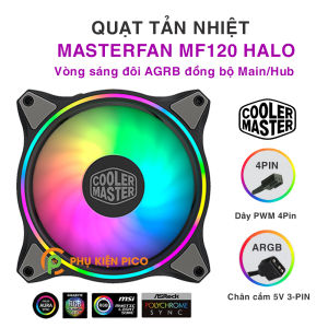Quạt Fan Case 12CM Cooler master MF 120 Halo A-RGB - Quạt Fan Case 120 MasterFan MF120 Halo Dual Ring