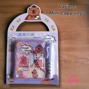 MINI MEMO AIR PULPEN CAPYBARA | MEMO MINI | CAPYBARA | BUKU MINI CAPYBARA | BUKU CATATAN CAPYBARA