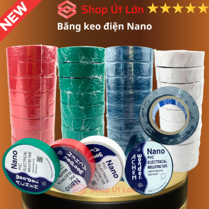 Băng keo điện Nano nhiều màu 20yard 18 mét 1 cây có 10 cuộn.