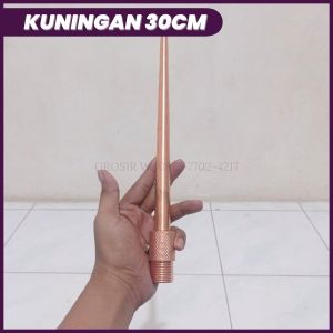 Anti Petir Rumah 30 cm Penangkal Petir Kuningan Asli 3/4 inch 30cm