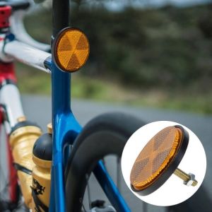 Motorcycle Warning Reflector Tractor Night Reflective Universal Circular Safety Reflector Marker