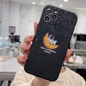 Case Oppo A15 A15S A35 2021 A16 A16S A54S A17 A17K A54 A55 A57 A77S A74 A95 F19 F19S Reno 6 Lite 4G Casing Softcase Silikon Side Printing Nasa CUTE ASTRONOT