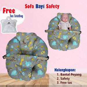 FREE Bantal Peyang dan TAS Sofa Bayi Gesper Sabuk Pengaman Sofa Bayi Premium Sofa Bayi New Born Sofa Baby Lounger Kasur Empuk
