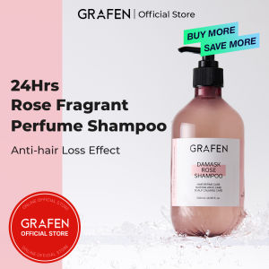 [GRAFEN] Damask Rose Perfume Shampoo 500ml [100% Damask Rose Oil  Long Last Fruity Fragrance Anti-Hair Loss Hair Conditioning]