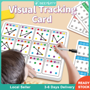 Geetoy Visual TrackingTraining Card Color Number Cognition Attention Pen Control Educational Toys