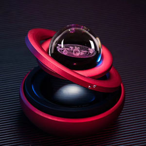 EKLEVA Mề Đay Khuếch Tán Tinh Dầu Hương Liệu Điều Hòa Không Khí Xoay Hai Vòng Giữa Các Vì Sao Năng Lượng Mặt Trời