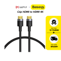 Cáp chuyển đổi HDMI sang HDMI CADKLF Baseus cafule 4K HD male to 4K HD male adapter cable- hàng chính hãng. 