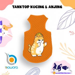 Tanktop Kucing Baju Kucing Model Tangtop Tengtop Pakaian Kucing Anjing Baju Kucing Pakaian Kostum anjing Kucing wawoye - Gambar Big Orange