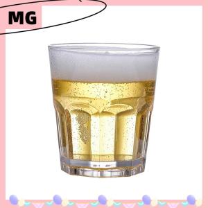【Magical House】[ New Hot Fashion] Acrylic Whiskey Cups Unbreakable Transparent Beer Cup Plastic Coffee Milk Breakfast Cup Spirit Glass Drinkware Juice Tea Cup