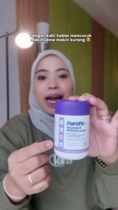 Muyuan~【KKM】PurefitGlow+ Vitamin B Kompleks 7 dalam 1 + Kalsium Zat Besi & Zink Menyokong Tenaga & Fokus