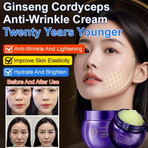 LOreal Ginseng Cordyceps Anti-Aging Firming Cream for Women  Hydrating Brightening Skin  Lightweight Non-Greasy  Gentle Nourishing Beauty