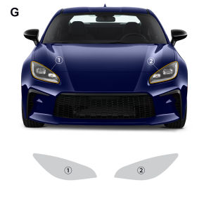 For Toyota GR86 2021-2023 Car Front Headlight Cover TPU Protective Film AIRSPEED Car Headlight Shell Lamp Shade Transparent Lens Film Headlight Film Automotive Exterior Protection Accessories