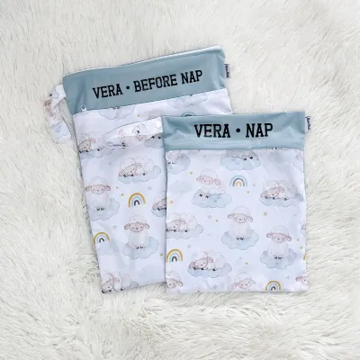 [SG Instock] Personalized Wet Bags customised with name for Preschool Gym Swimming Baby Diaper Bag