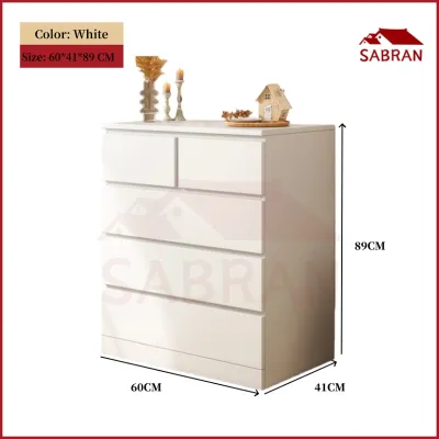 SABRAN Modern 6 Chest Drawer 3 Layer Storage Big Size Bedroom Furniture Drawer Chest
