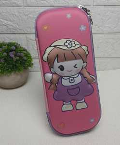 Azgalery MK909 Tempat Pensil Kotak Pensil Anak 3D Timbul Karakter Kartun Lucu Perempuan Cowok COD