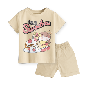 Setelan Anak Perempuan Motif Terbaru Give Me More Sweetness