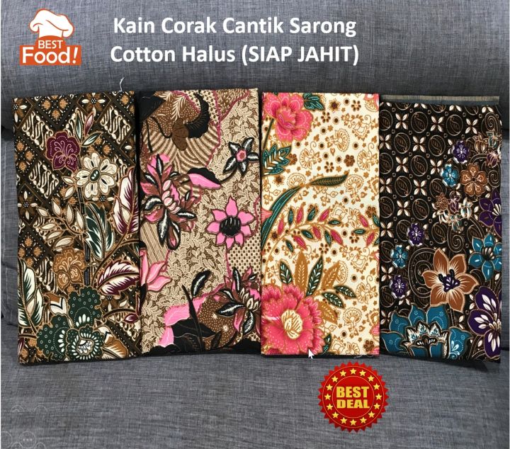 Kain Corak Batik / Sarong (Boleh Pilih Corak )114 cm x 94 cm (Cotton