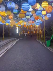 SXH  Net Red Star Ball Light Big Ball led Decorative Lamp Outdoor Waterproof Luminous Globe Lamp Planetary Lamp Courtyard Ambience Light