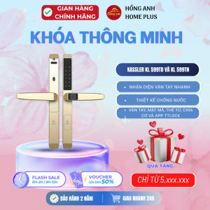 Khóa vân tay cửa nhôm Kassler KL 599TD và KL 599TN bản thường và Plus 2 mặt app TTLock chống nước