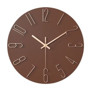 TANTUANG Sử dụng pin Đồng hồ treo tường tròn 30cm 12 inch Dễ đọc Đồng hồ treo tường Hiện đại Im lặng Phòng khách