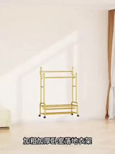 Clothes Hanging Coat Stand Hat Stand Floor Hanger Coat Racks For Clothes Rack Clothes Stand Rack Bag Stand Home Bedroom Indoor Portable Light Luxury Multifunctional