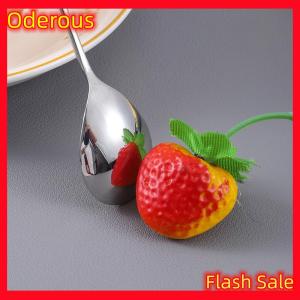 Oderous Cute Paintings Cat 304 Stainless Steel Spoon Hollow For Coffee Tea Dessert Spoon Kitchen Tableware Gifts For Students Children