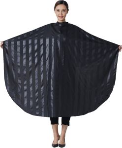 Professional Salon Cape  Polyester  Black 54x62 Hairdressing cape