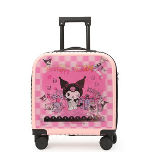 กระเป๋าเดินทางเด็กรูปรถกระเป๋าเดินทางสำหรับเด็ก20นิ้วพร้อม Gembok KATA Sandi วัสดุ PP ใหม่เอี่ยมภาพการ์ตูน3D เปลี่ยนภาพกระเป๋าลากเด็ก