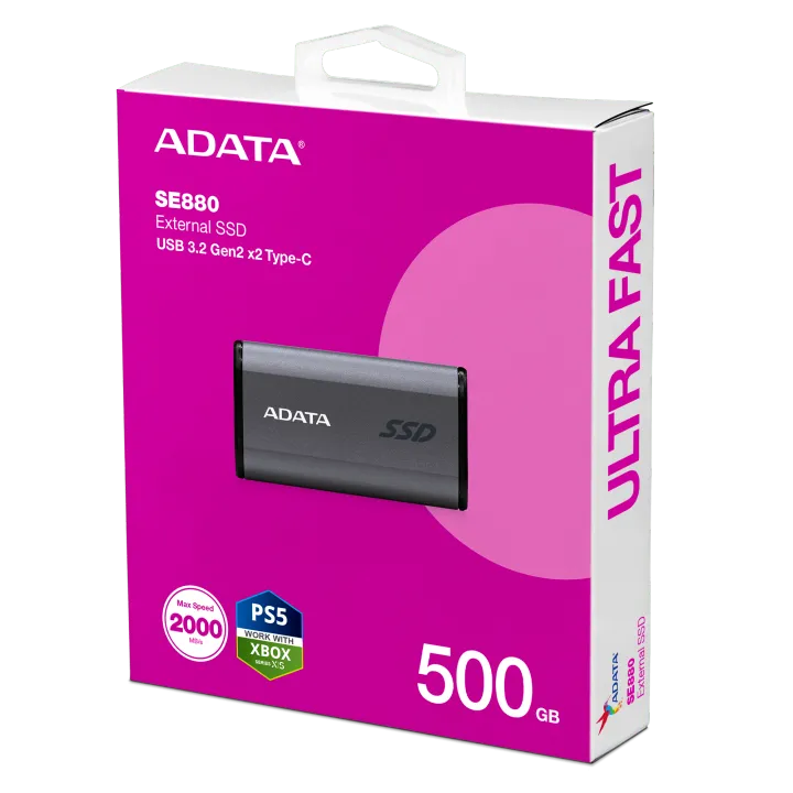 ADATA SE880 External Solid State Drive 500GB / 1TB / 2TB