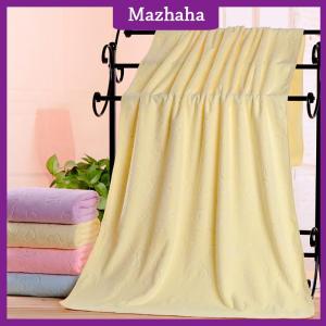 Mazhaha ผ้าเช็ดตัวซับน้ำได้ดีแห้งเร็วมากผ้าขนหนูอาบน้ำผืนใหญ่ผ้าขนหนูนุ่ม