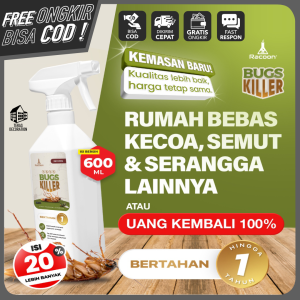 PENGUSIR KECOA SEMUT RACOON (100% AMPUH) Insect Killer Cairan Spray 500ML Anti Kecoa Kamar Mandi Rumah dan Kendaraan Disinfectant Dijamin Kecoa Pergi Obat Semprot Anti Hama Pembasmi Serangga Semut Lalat Racun Pembunuh Kecoak SUPER AMPUH