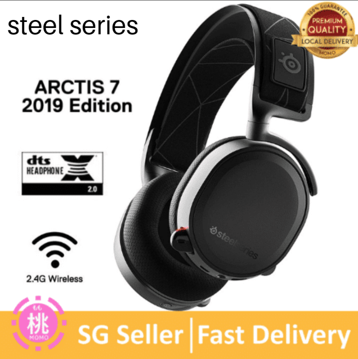 SteelSeries Arctis 7 LagFree Wireless Gaming Headset with DTS