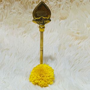 Murugan Vel Brass | Om Vel Idol for Pooja | Gold Vel (9 INCH) Small Size