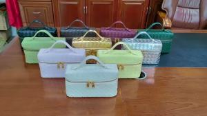 2024 Spring and summer woven cosmetic bag foreign trade handbag lunch bag fashionable versatile shoulder and crossbody bag for women in stock