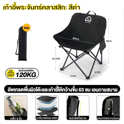 Terra Craft เก้าอี้พับ เก้าอี้ตั้งแคมป์ปิ้ง เก้าอี้สนามพับ เก้าอี้ชายหาด เก้าอี้ตกปลา รับน้ำหนักได้ถึง 200ปรับนอนได้ ปรับได้ 3 ระดับ พนักพิงสูง 90 ซม.