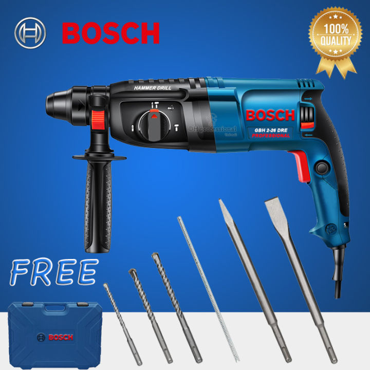 Professional Rotary Hammer Drill Heavy Duty 3 Functions 26mm 24mm