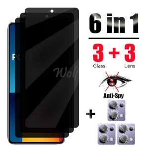 Anti Spy Screen Protector For Xiaomi POCO M6 Pro Glass POCO M6 Pro Glass Privacy Peep Film POCO M6 Pro Tempered Glass Film h260729