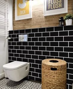 fashion shop Kitchen and bathroom self-adhesive wallpaper waterproof and oilproof home size: 5 meters x 40 cm