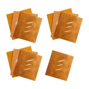 6/10Pcs Bread Themed Gift Wrapping Paper Sheets Variety Pack With Baguettes Toasts Designs For Birthdays Weddings Crafts