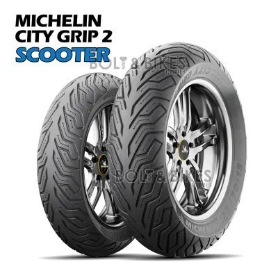 Michelin City Grip 2 Scooter Tires (Including Tubeless Valve) for Motorcycle