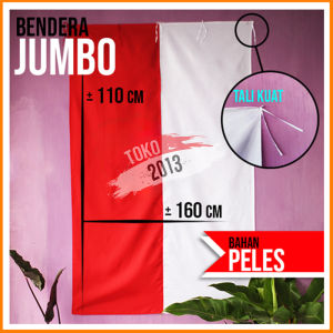 BENDERA MERAH PUTIH JUMBO 165 x 110 (20PCS)