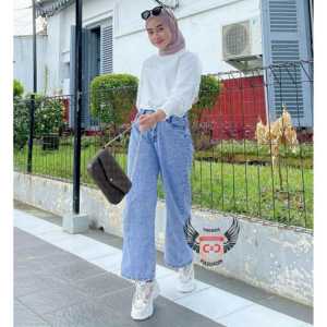 Kulot Jeans Celana Kulot Jeans Highwais Model Terbaru Kekinian Celana Kulot Jeans Wanita Kekinian Kulot Jeans Snow Wanita Premium Celana Jeans Wanita Kulot Jeans Wanita Kulot Jeans Wash
